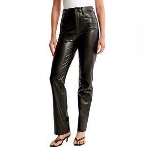 Abercrombie & Fitch pants faux leather black size 20 NWT